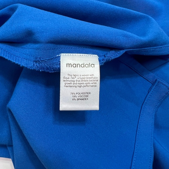 Mandala Scrubs One Pocket Top - royal blue, S - Picture 5 of 12